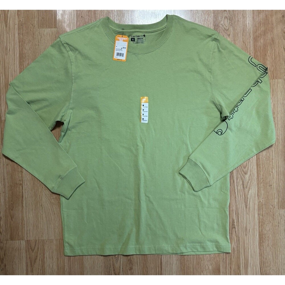 Carhartt Loose Fit Heavyweight Long-Sleeve Logo Sleeve Graphic T-shirt K231-GJ7